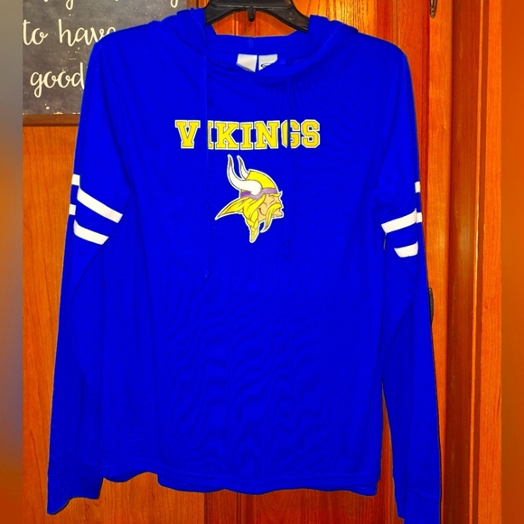 Blue Concepts Sports Minnesota Vikings Hoodie In A Mens Size Large. EUC - Picture 1 of 8